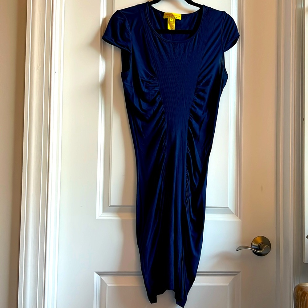 Catherine Malandrino medium body con navy dress